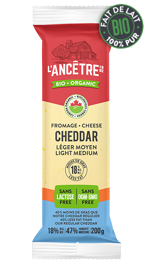 ANC Cheddar fort Moyen Bio - Sans Lactose (200g)