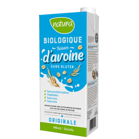 Boisson d'avoine (lait végétal)