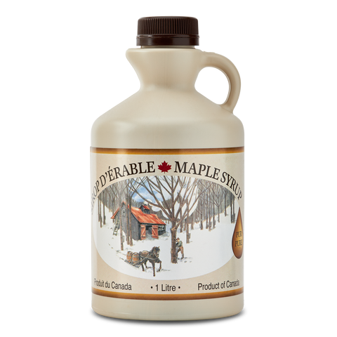 Canned maple syrup