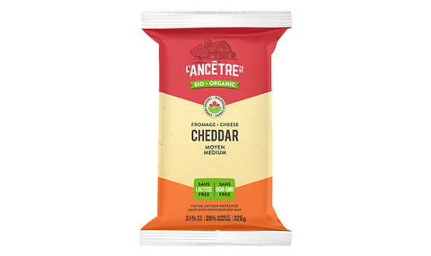 Cheddar Medium Bio - Sans Lactose (325g)