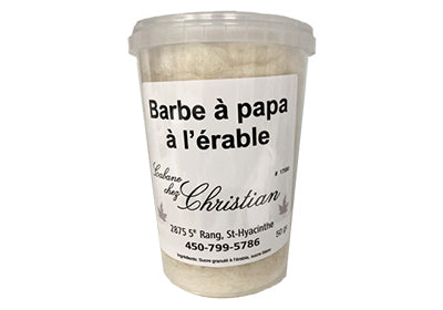 Barbe à papa à l'érable