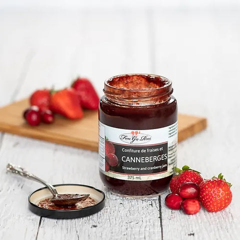 Strawberry and cranberry jam