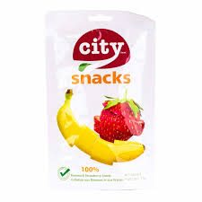 city ​​snack banana strawberry